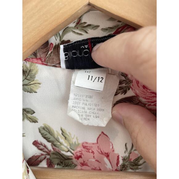 Vintage Blondie and Me Dress 11/12 Cottagecore Floral Prairie Midi Romantic 80s - Picture 8 of 12